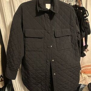 Women's Black Quilted Jacket